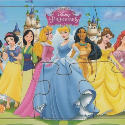 پازل چوبی-Princesses-پرنسس ها(پشت وایت بردی)